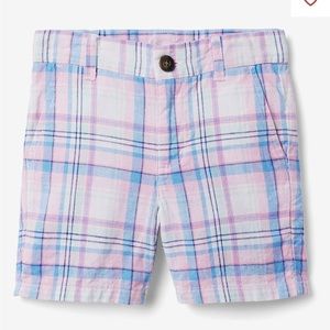 Janie and Jack plaid boy shorts